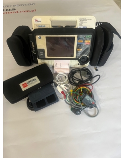 Defibrylator LIFEPAK 12 z okablowaniem i NOWĄ bateria.