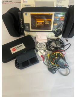 Defibrylator LIFEPAK 12 z okablowaniem i NOWĄ bateria.