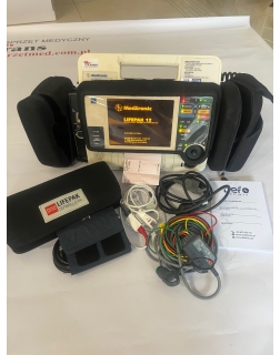 Defibrylator LIFEPAK 12 z okablowaniem i NOWĄ bateria.