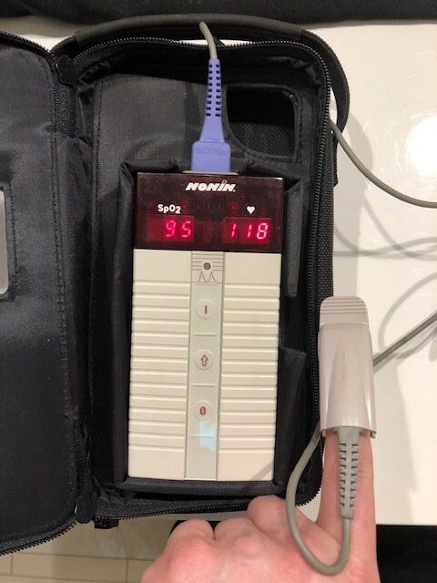 Pulsoksymetr Nonin 8500 + etui + czujnik napalcowy!