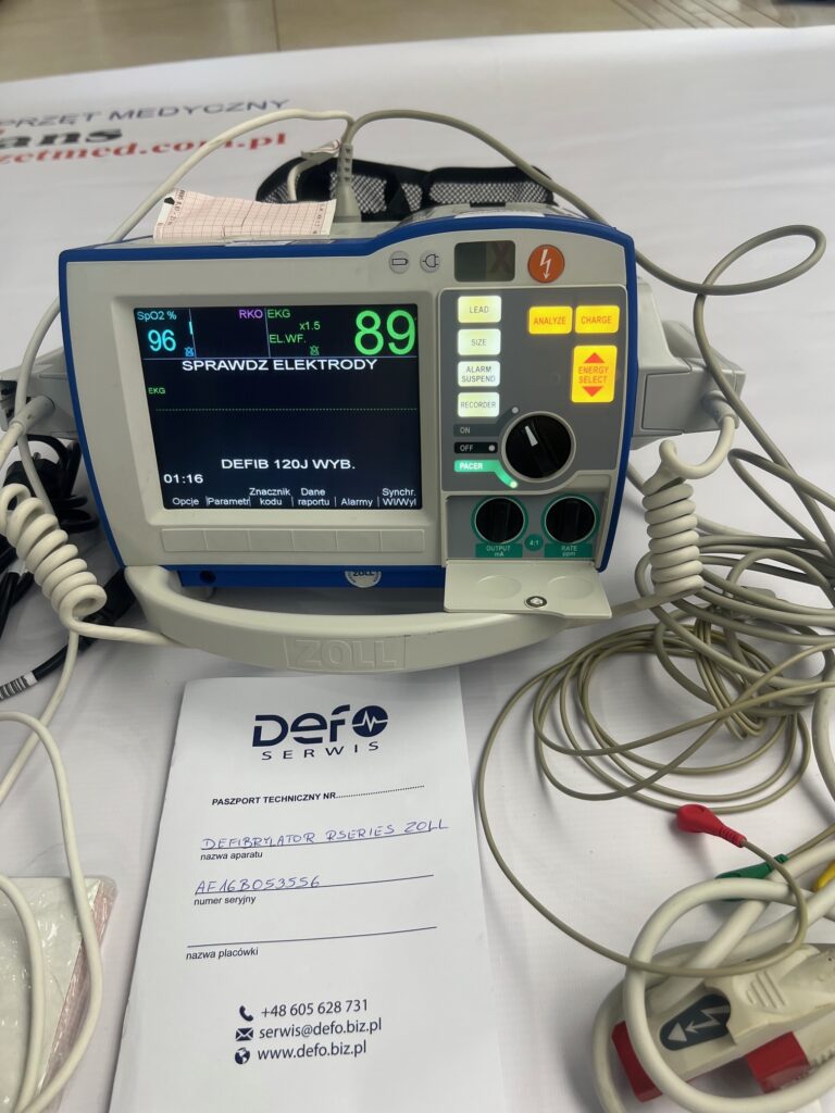 Defibrylator ZOLL R SERIES PLUS z okablowaniem!