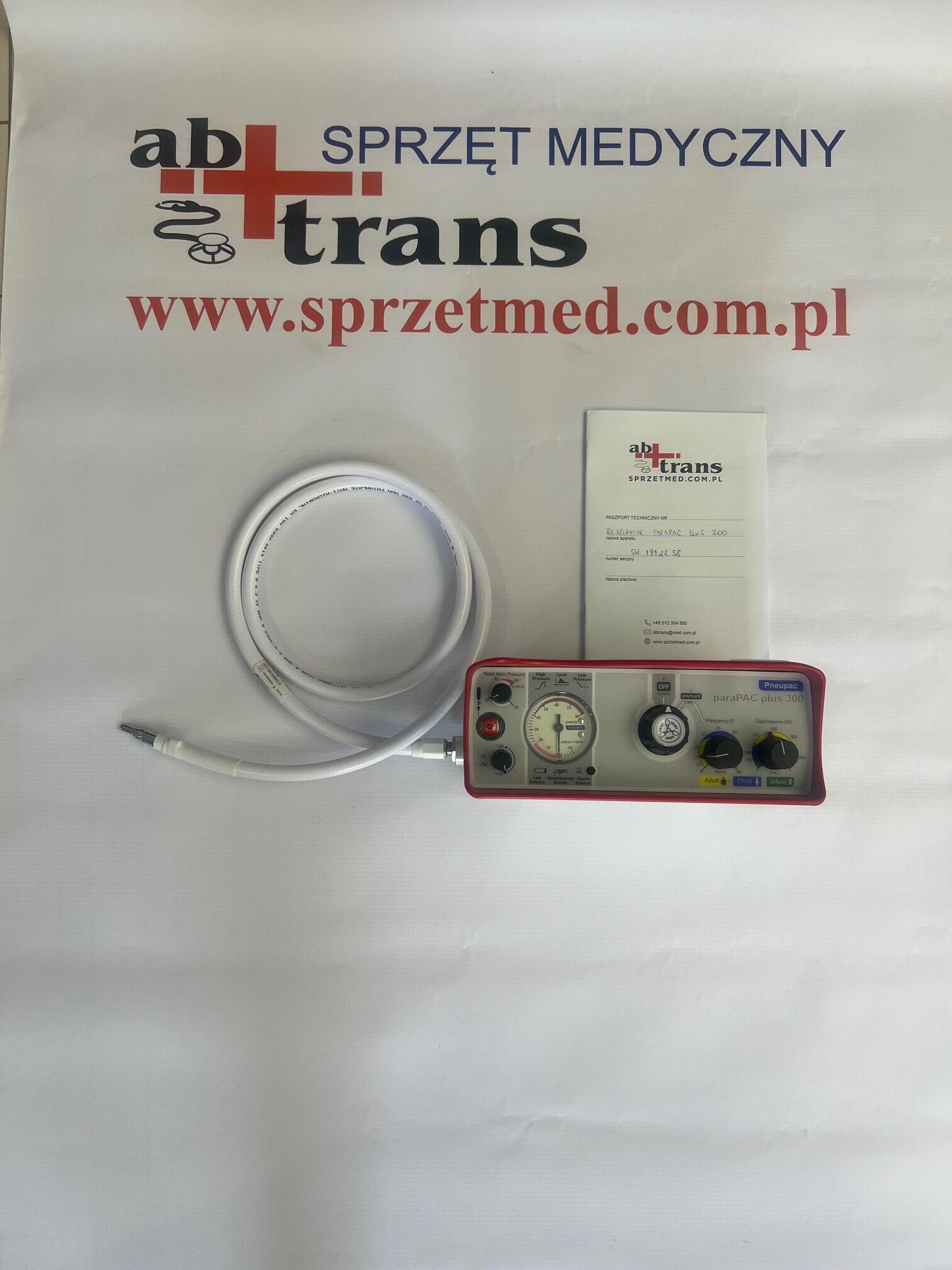 Respirator transportowy