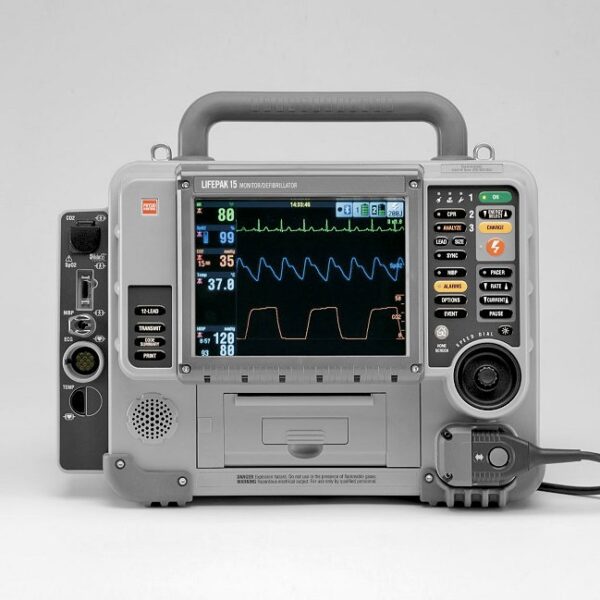 Defibrylator/monitor Lifepak 15 z wyposażeniem