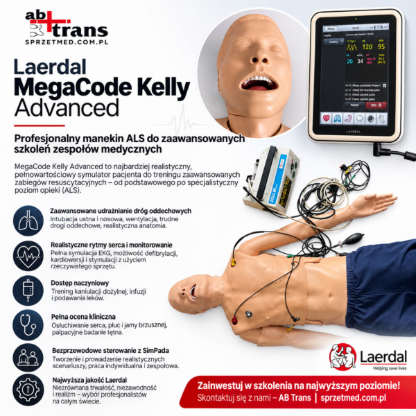 Manekin Laerdal MegaCode Kelly Advanced z Sim Pad