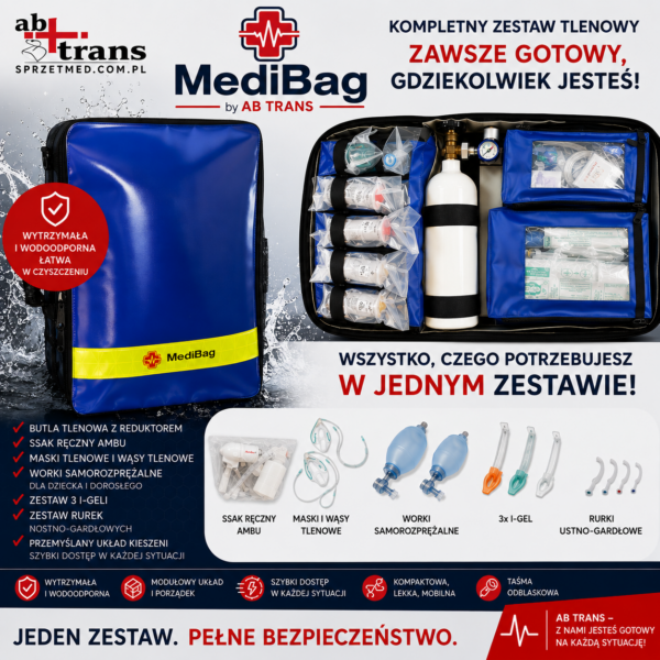 Plecak MediBag Zestaw tlenowy O2